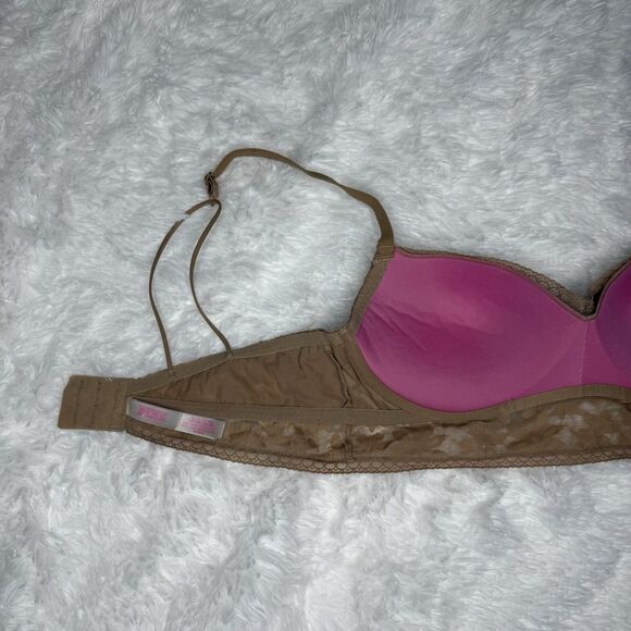 Victoria's Secret Lace Bralette Push Up Extra Large Floral Bra Womens XL - Picture 7 of 9